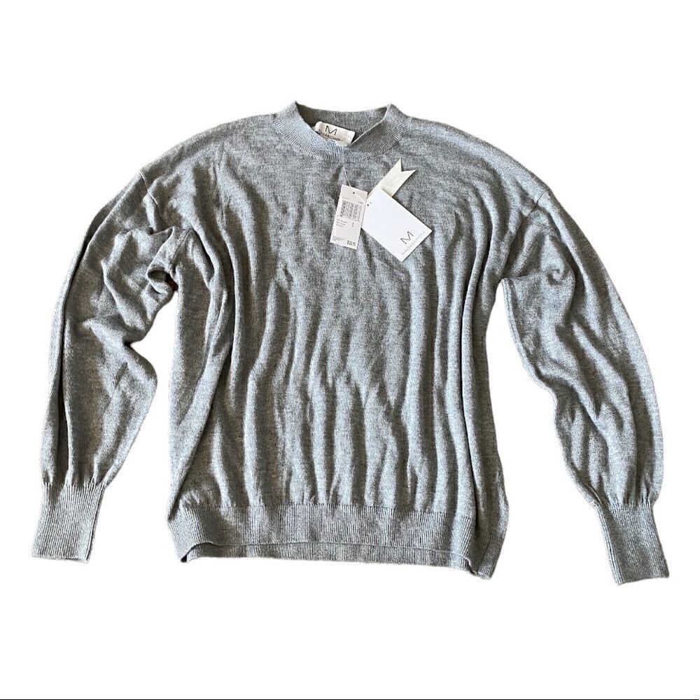Magaschoni | Gray Viscose Blend Pullover Sweater | S NWT